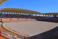 Foolad Arena under construction.