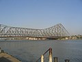 Howrah Bridge in India, a cantilever bridge.