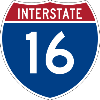 <span class="mw-page-title-main">Interstate 16</span> Interstate Highway in Georgia, US