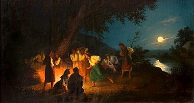 Night on the eve of Ivan Kupala, 1880s, Galeria Nacional de Arte de Lviv