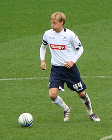 Wright playing for Millwall in 2012 Josh Wright Millwall.jpg