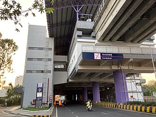 <span class="mw-page-title-main">Kundalahalli metro station</span> Namma Metros Purple Line metro station