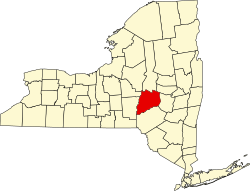 Otsego County na mapě státu New York