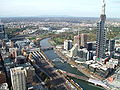 Utsikt over Melbourne og Yarra River