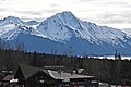 Mount Alpenglow seen from Alyeska Resort