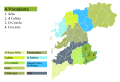 Concellos e localización na provincia.