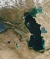 Imatge satellit de la Mar Caspiana