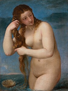 Venus Anadyomene (ca. 1525) av Tizian