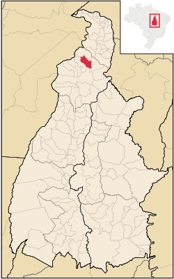 Localização de Piraquê no Tocantins