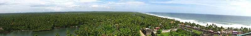 View of Anjuthengu from the light house AnjengoLightHouse-Panorama.jpg