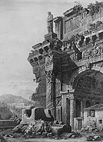 Ruins of a Roman arch, n.d., Museum of Fine Arts, Boston