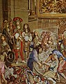 Louis XIV visiting the Gobelin manufactory with Colbert and his brother Philippe, 1667