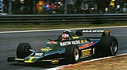 Mario Andretti driving the 80 during practice for the 1979 Belgian Grand Prix