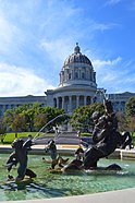 Fountain of the Centaurs (ca. 1926), Missouri State Capitol, Jefferson City, Missouri