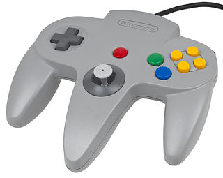 <span class="mw-page-title-main">Nintendo 64 controller</span> Primary game controller for the Nintendo 64