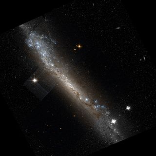 NGC 3432 Interacting galaxy in the constellation Leo Minor