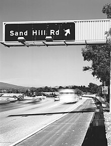 Sand Hill Road in Menlo Park, California, where many Bay Area venture capital firms are based SandHillRoad.jpg