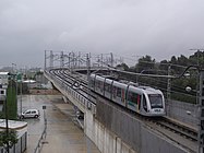 Fahrzeug vom Typ Urbos 2 auf der Linie 1 der Metro Sevilla