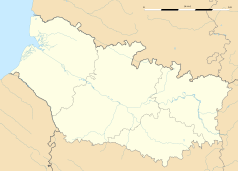 Mapa konturowa Sommy, blisko centrum na dole znajduje się punkt z opisem „Vecquemont”