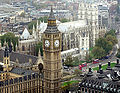 St Margaret's, seen from the London Eye Ferris wheel