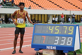 <span class="mw-page-title-main">Aruna Darshana</span> Sri Lankan sprinter (born 1999)