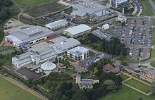 Aerial View of the Babraham institute in 2014 Babraham Institute-2014.jpg