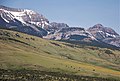 Choteau Mountain (left), with parent Guthrie Peak (right)