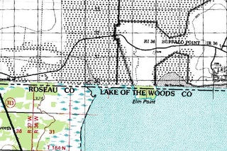 <span class="mw-page-title-main">Elm Point, Minnesota</span> Uninhabited cape and exclave of the United States