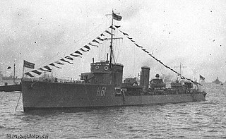 HMS <i>Urchin</i> (1917) Destroyer of the Royal Navy