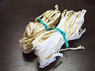 <i>Kanpyō</i> (food) Strips of dried calabash gourd used in Japanese cuisine