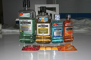 <span class="mw-page-title-main">Mouthwash</span> Liquid rinse for oral hygiene