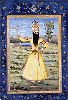 Fath Ali Shah Qajar, 2e chah d'Iran de la dynastie kadjar, de 1797 à 1834 (musée Davids Samling, Copenhague). (définition réelle 2 416 × 3 532)