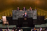 President Donald J. Trump at the 72nd United Nations General Assembly