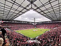 Blick von Block N11 in das Stadion beim Spiel des 1. FC gegen den SC Freiburg am 2. Februar 2020