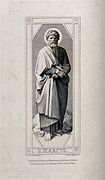 Saint Mark. Engraving by F. Keller after F. Overbeck. Wellcome V0032598.jpg