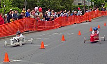 Children racing in a soapbox Soapbox racers.jpg