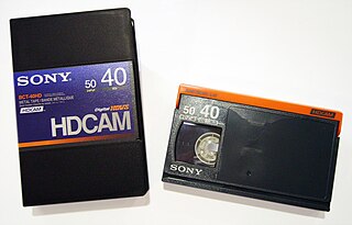 <span class="mw-page-title-main">HDCAM</span> Magnetic tape-based videocassette format for HD video