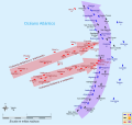 Esquema de Batalla de Trafalgar a las 1200.