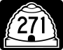 State Route 271 marker