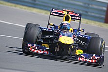 Sebastian Vettel driving a Red Bull car at the 2011 Canadian Grand Prix