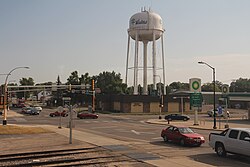 Downtown Wadena at the intersection of US10 and US71