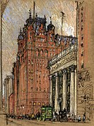 Waldorf Astoria New York by Joseph Pennell (1860–1926)