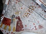 Medieval wallpainting in Äspö church, Sweden.