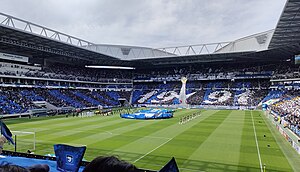 Der Stadioninnenraum im Mai 2023