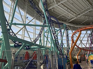 Sandys Blasting Bronco Launched roller coaster at Nickelodeon Universe at American Dream Meadowlands