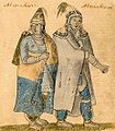 Image 13Watercolor of Abenaki couple, 1700s (from Vermont)