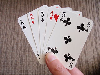 <span class="mw-page-title-main">Playing card</span> Card used for playing many card games