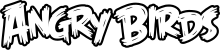 The Angry Birds wordmark, used on video games, merchandise and television shows from October 15, 2010, to May 13, 2016 Angry Birds logos.svg