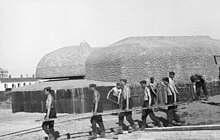 Construction of the Atlantic Wall somewhere near Hendaye, 1942 Bundesarchiv Bild 101I-259-1379-24A, Sudfrankreich, Atlantikwall, Bau.jpg