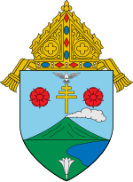 Coat of arms of the Diocese of Legazpi